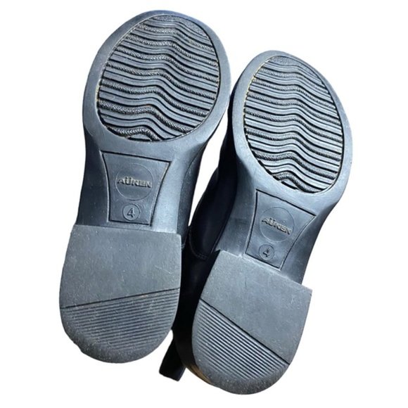 Auken Women's Black Front Zip Ankle Block Heeled Boots - Picture 6 of 7